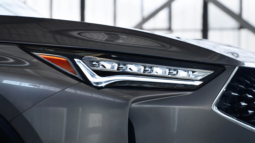 LED headlight of a 2022 Acura MDX